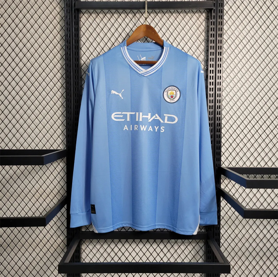 23-24 Manchester City home Long Sleeve 9
