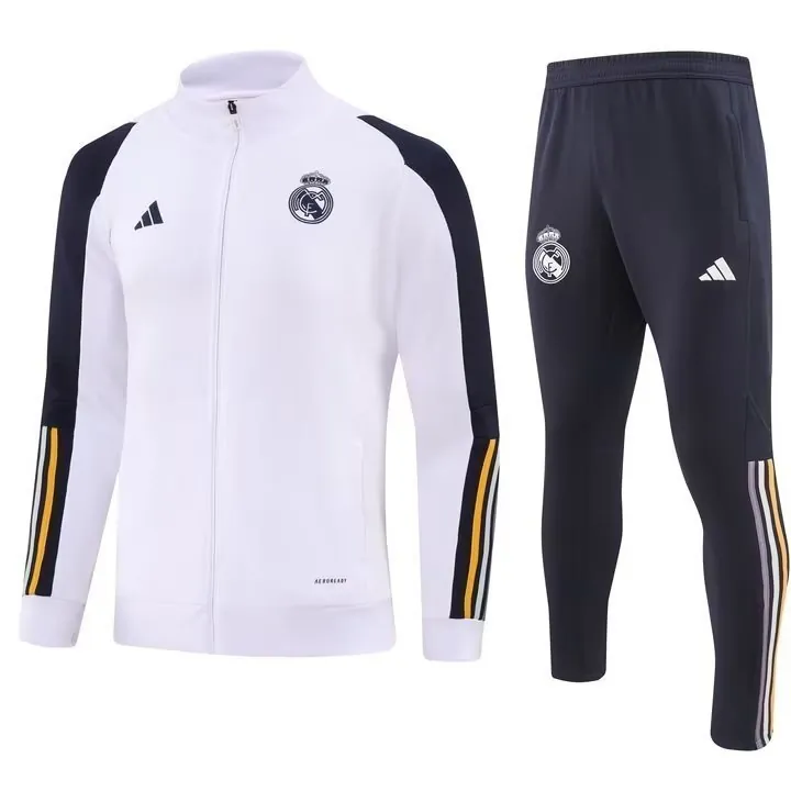 23-24 Real Madrid White Jackets Suits Soccer Jerseys Yupoo 3