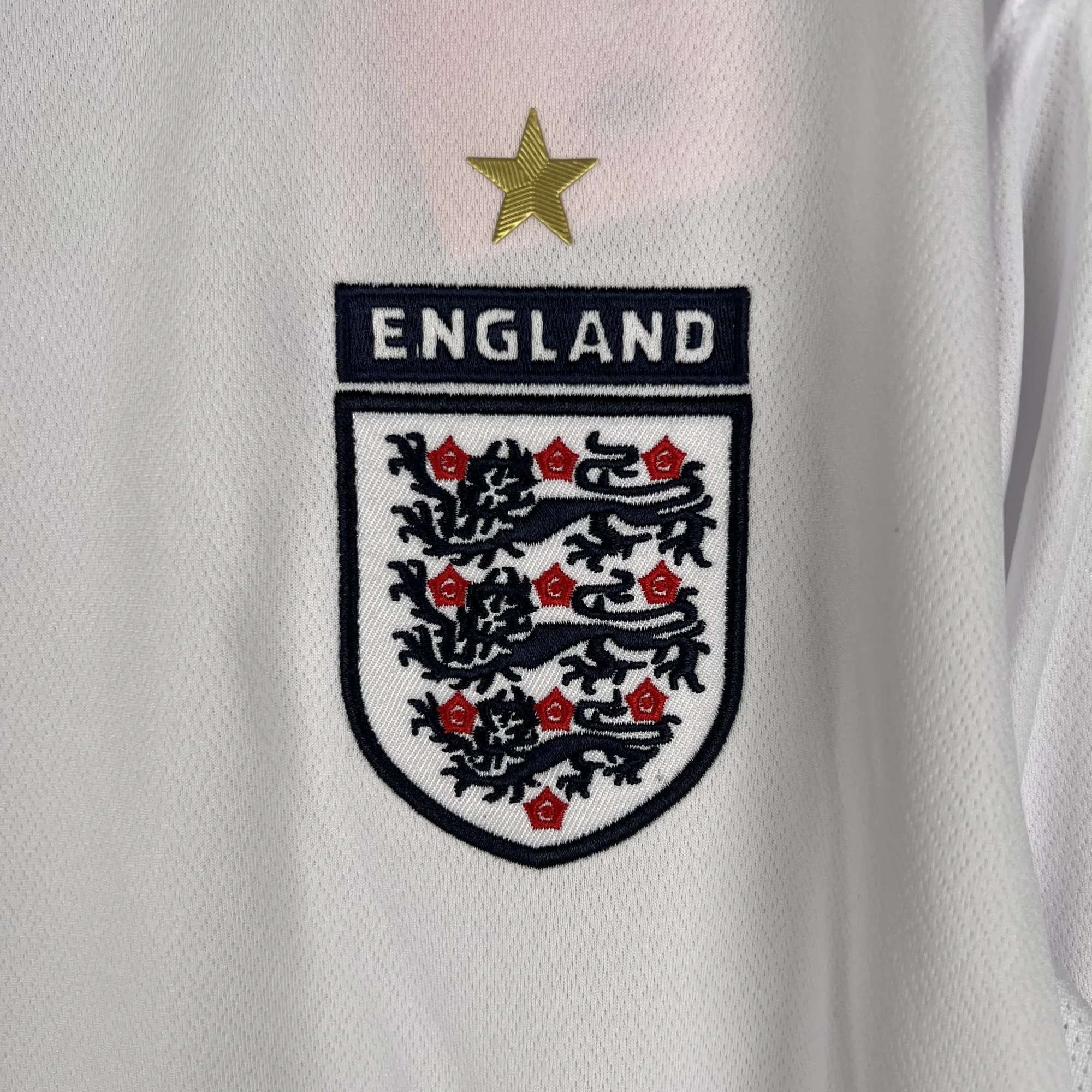 2006 Retro Long Sleeve England Home S-XXL 3