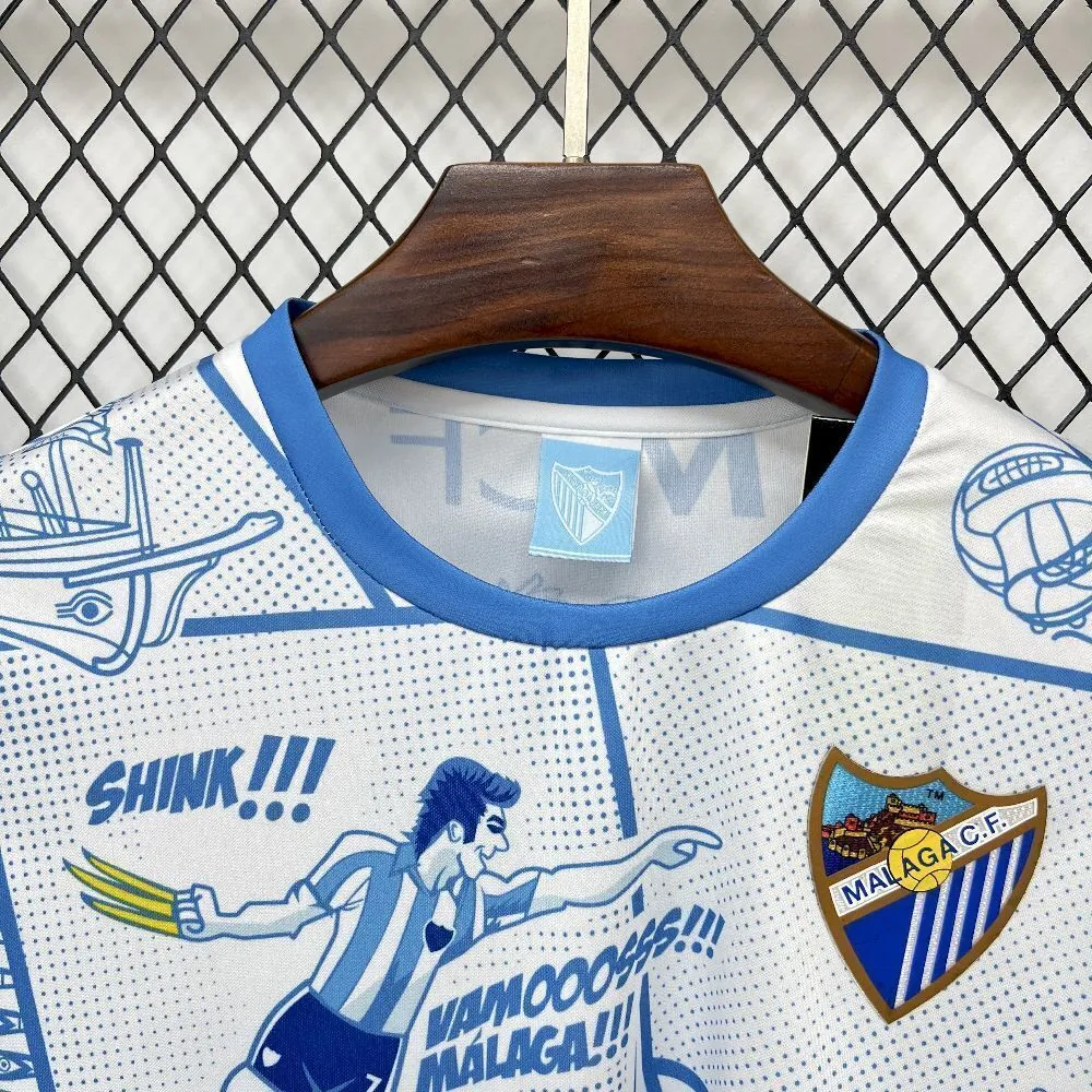 25-26 Malaga Special Edition Football T-Shirt AAAAJersey Supply Yupoo 3