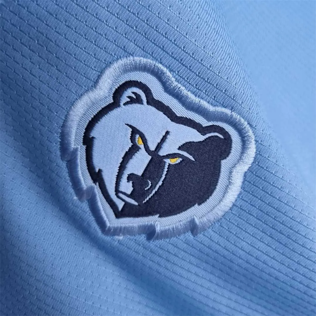 2022 Memphis Grizzlies NBA US Training Shorts Blue 5