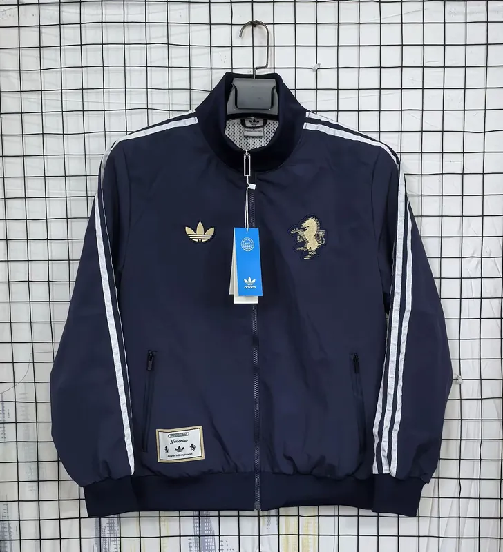 25-26 JUVE Navy Windbreaker Jackets Yupoo 2