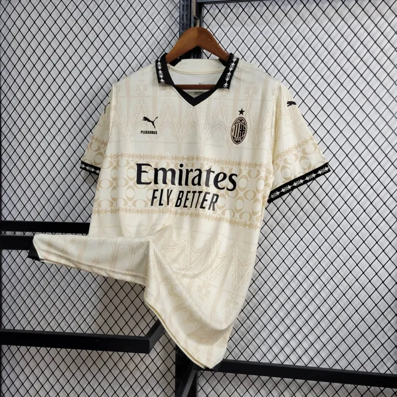23-24 AC Milan Fouth Kit Beige Shirt Jerseys World Yupoo 5