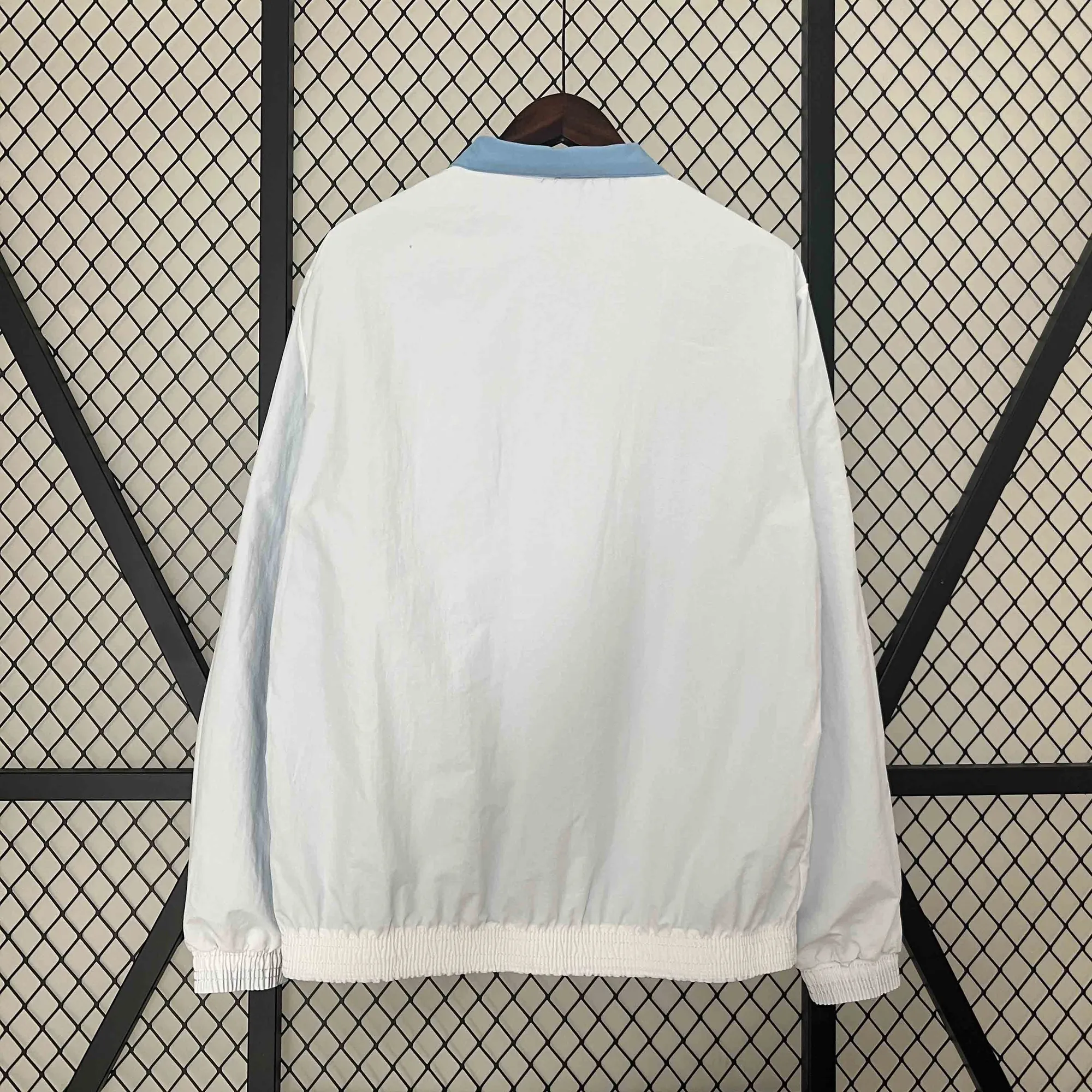 23-24 Lazio Blue and White Reversible Windbreaker Double-Sides Jacket Football Replicas 5