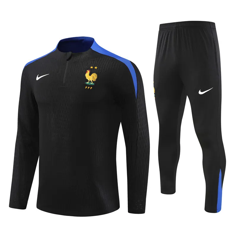 2024 France Long Sleeve Training Suit Football Shirts 3