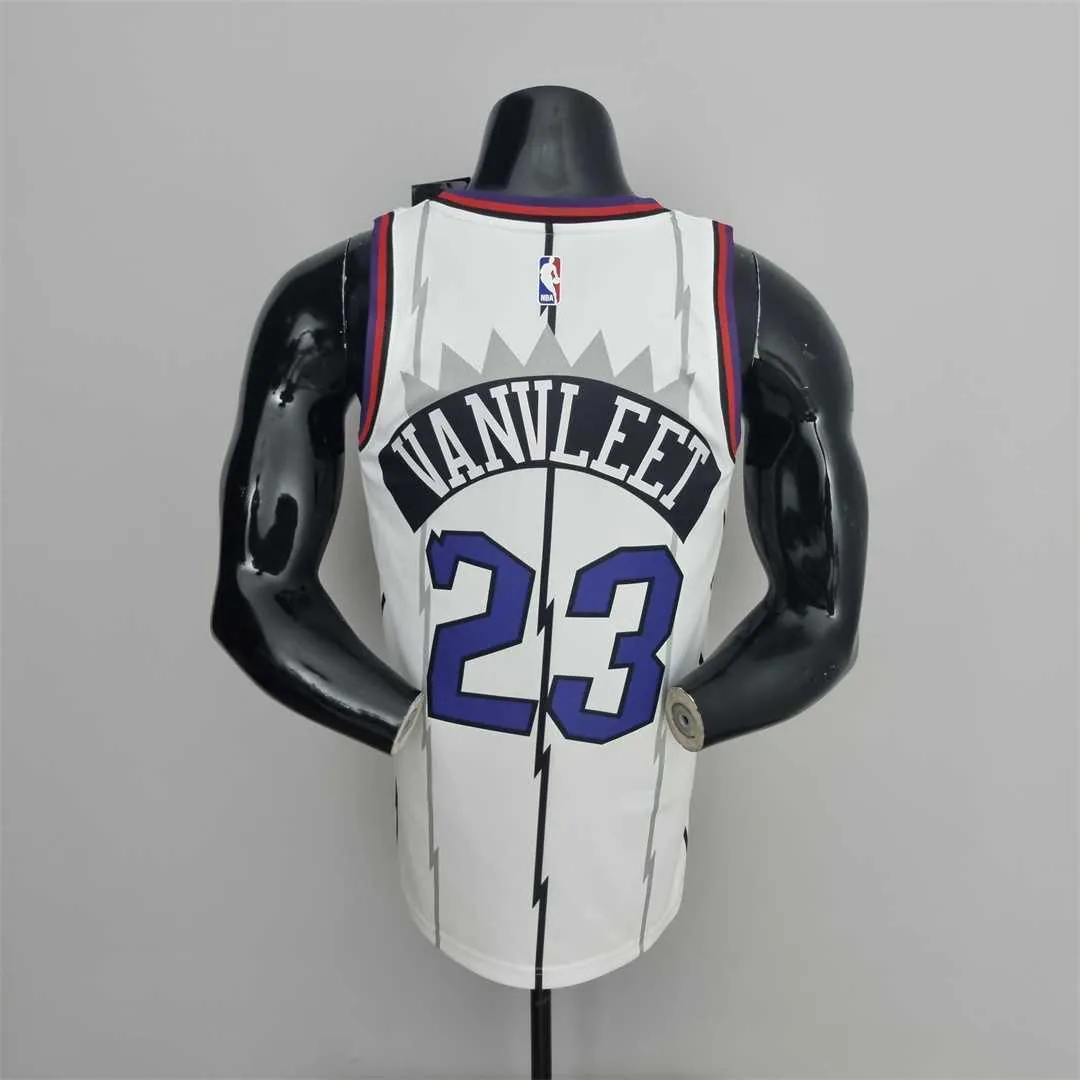 Toronto Raptors VANVLEET#23 White NBA Jersey 9