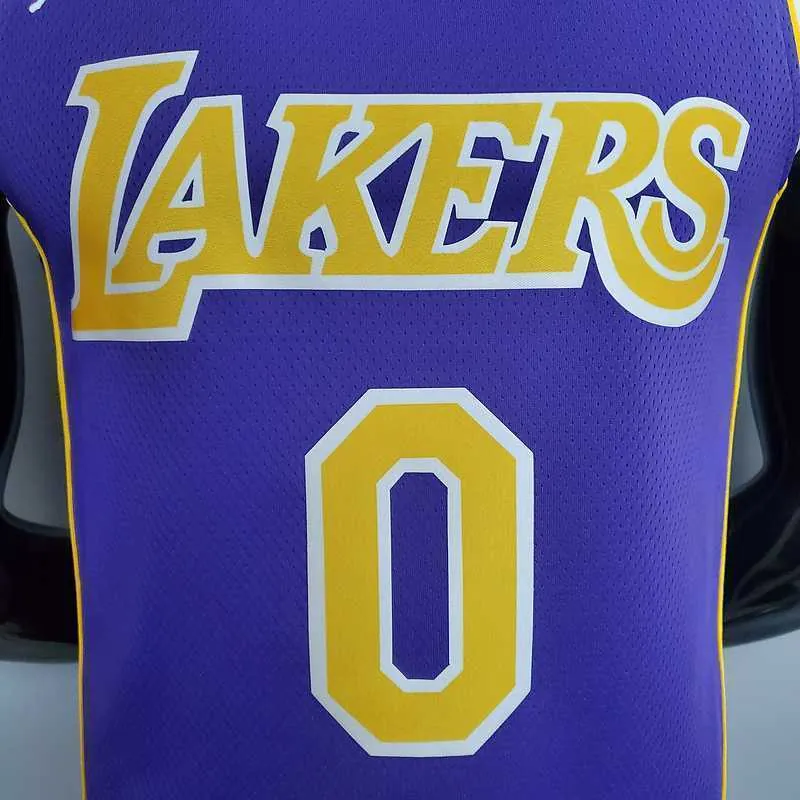 New Lakers Jordan Young #0 Theme Purple Round Neck 3