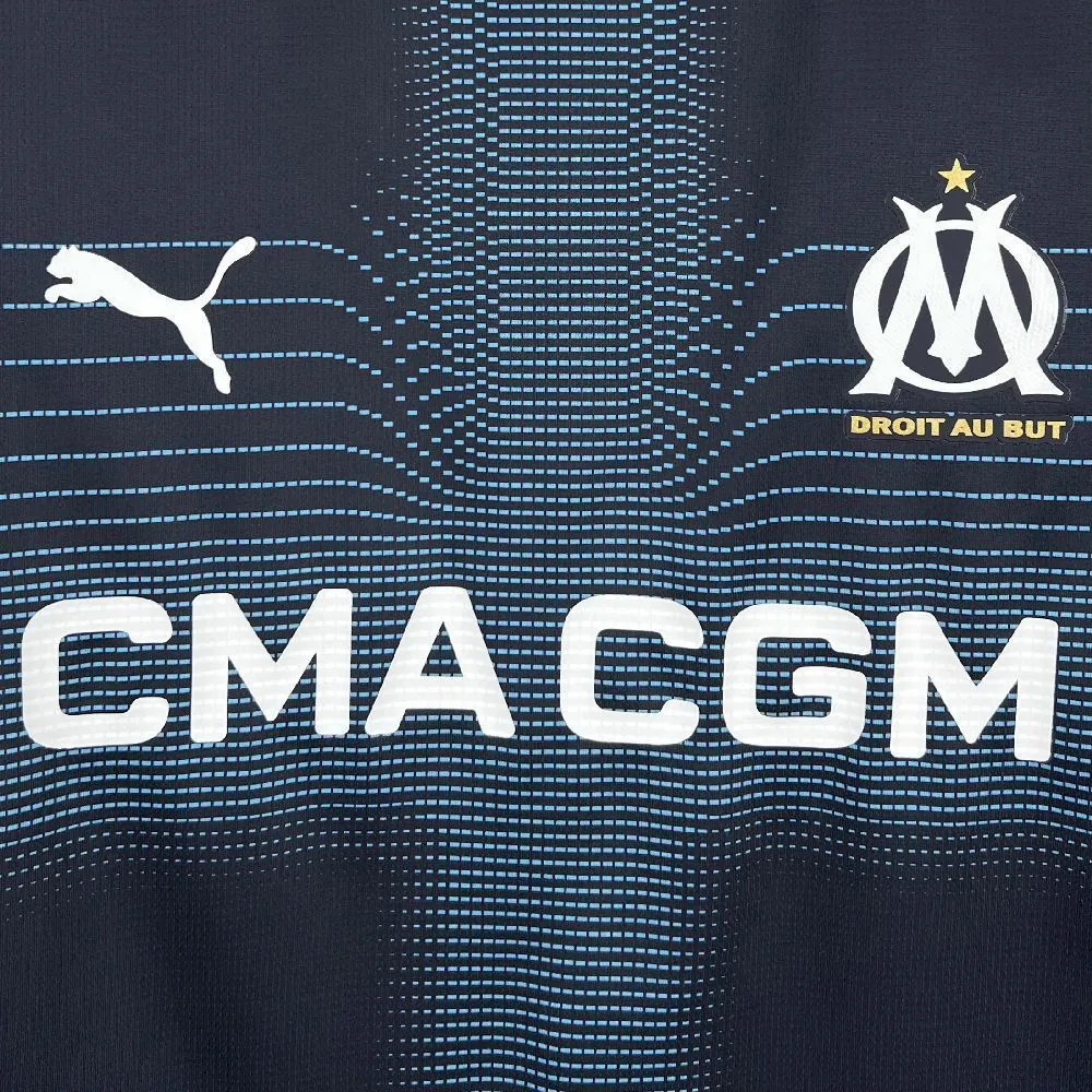25-26 Marseille Away Kit Football T-Shirt AAAAJersey Supply Yupoo 1