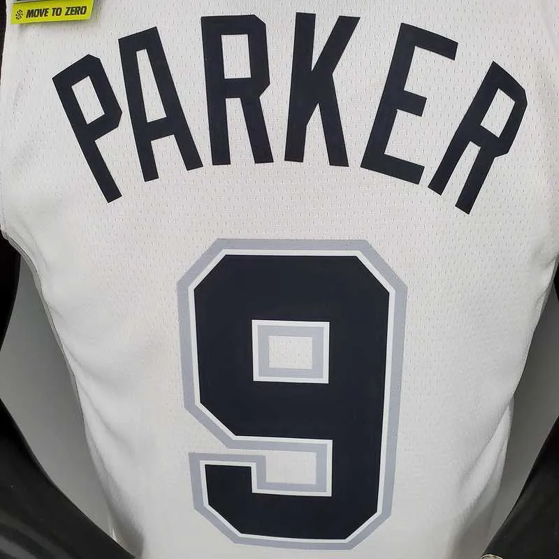 PARKER#9 Spurs White 2