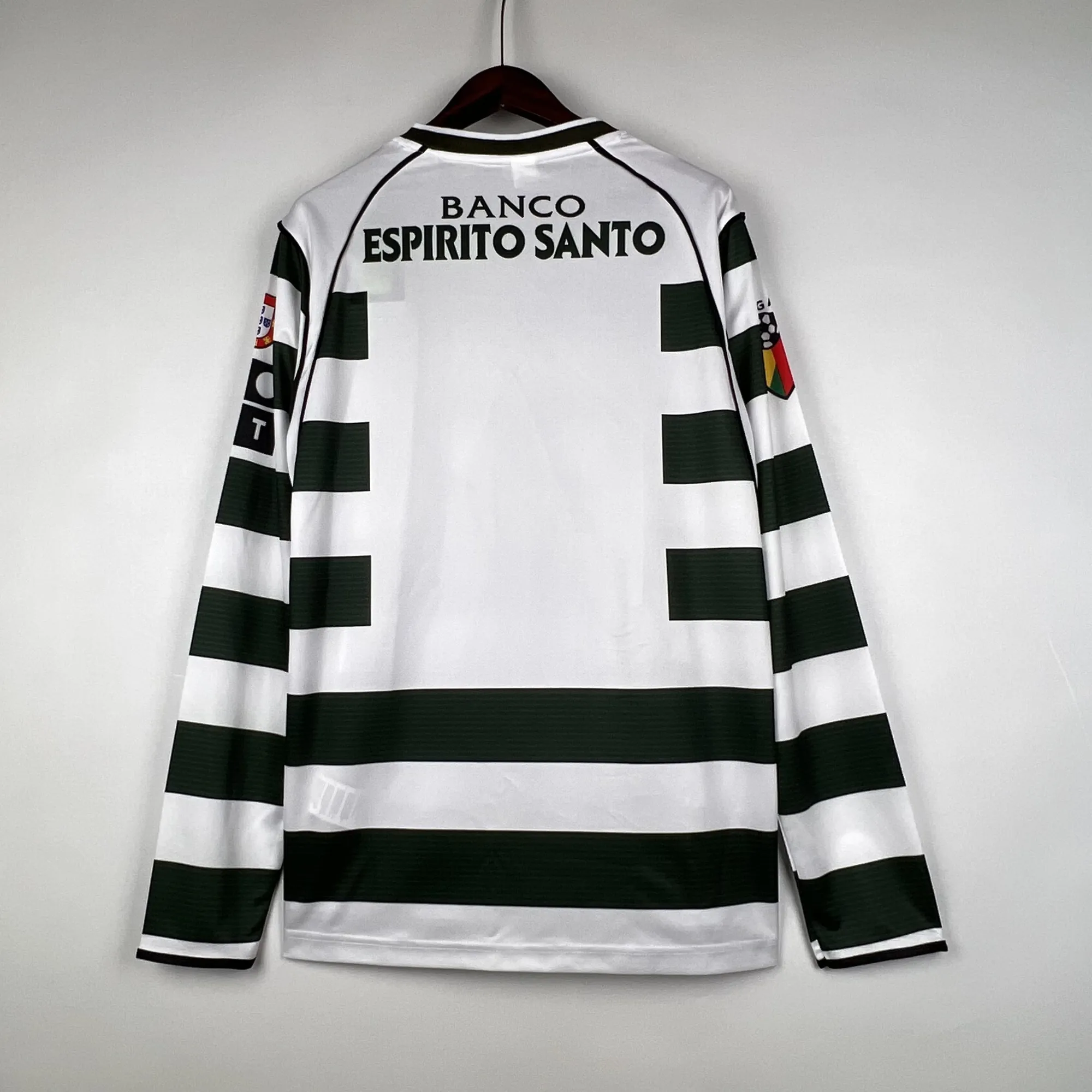 01-03 Sporting Lisbon Home Retro Kit Long Sleeve Vintage Shirt Soccer Jerseys Yupoo 6