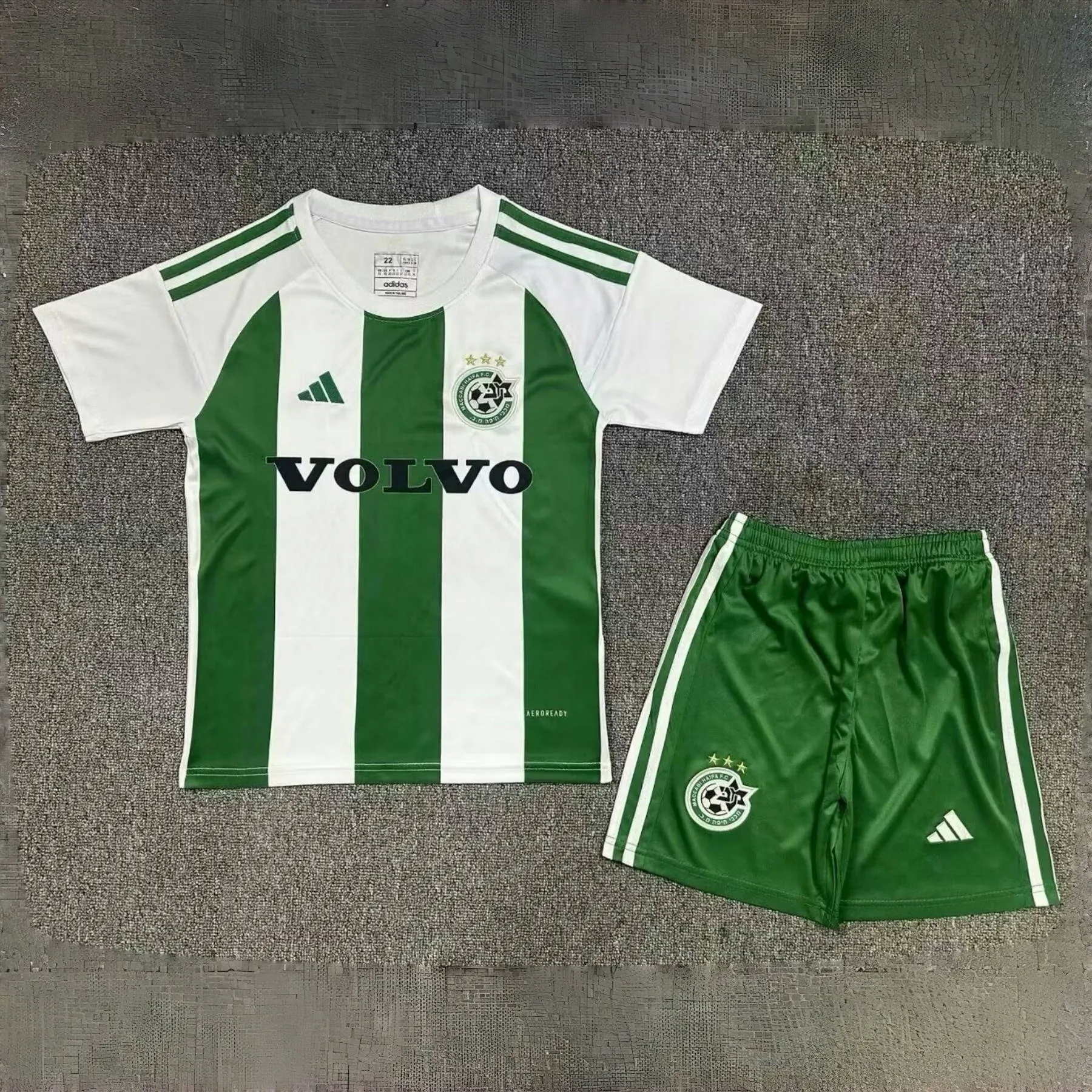 24-25 Maccabi Home Kid Kits Youth Apparels AAAAJersey Wholesale Yupoo 2