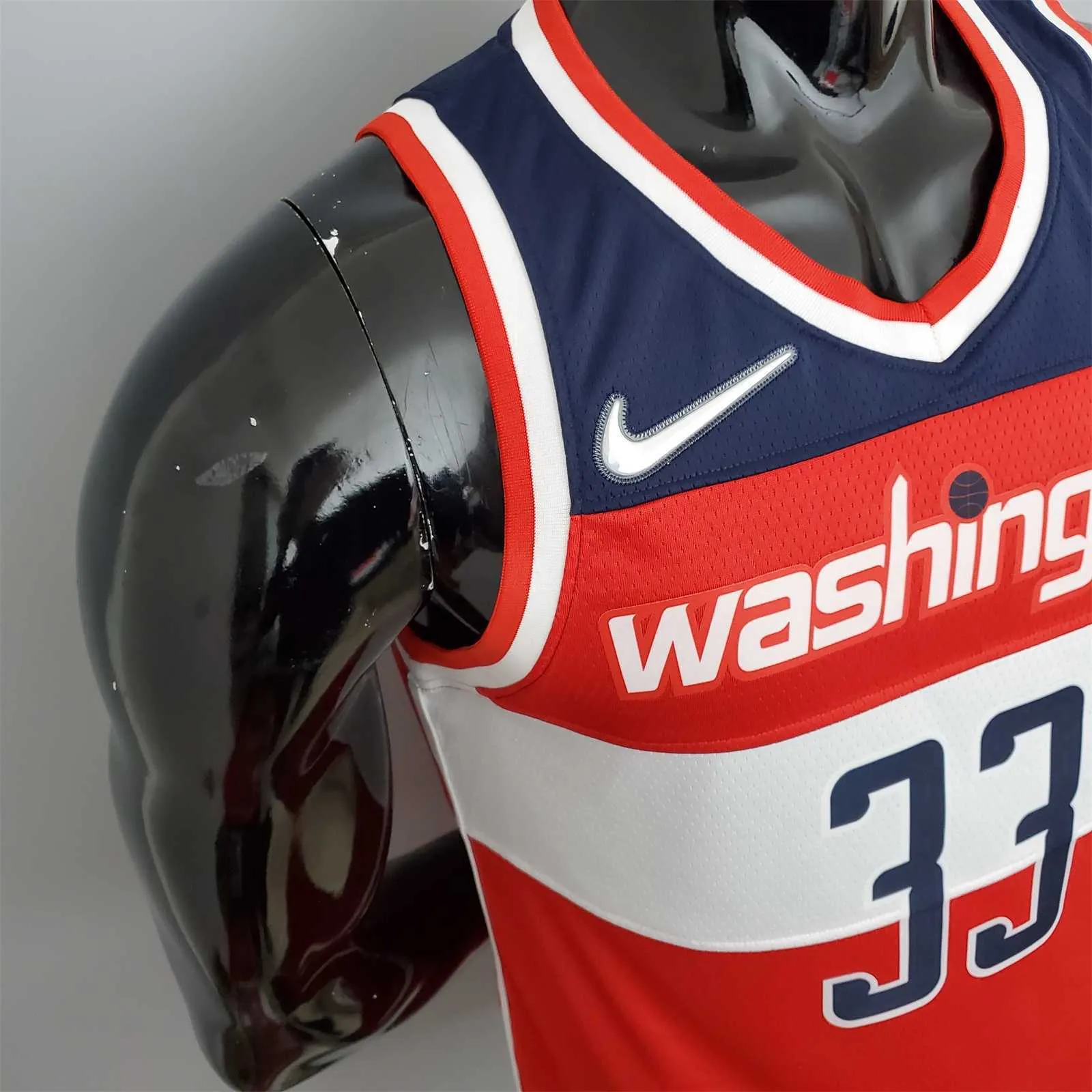 75th Anniversary Kuzma #33 Wizards Red, White and Blue 3