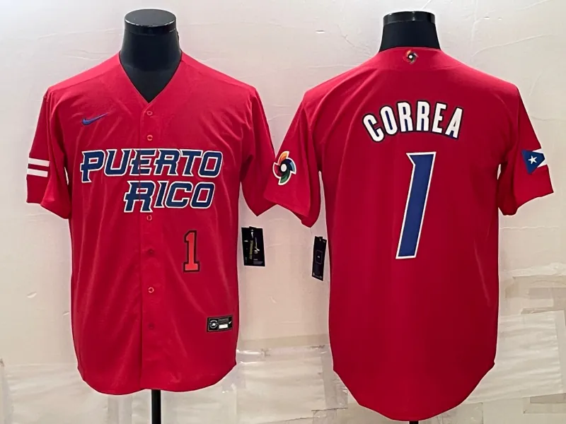 Puerto Rico 2023 World Cup Baseball Jerseys 56