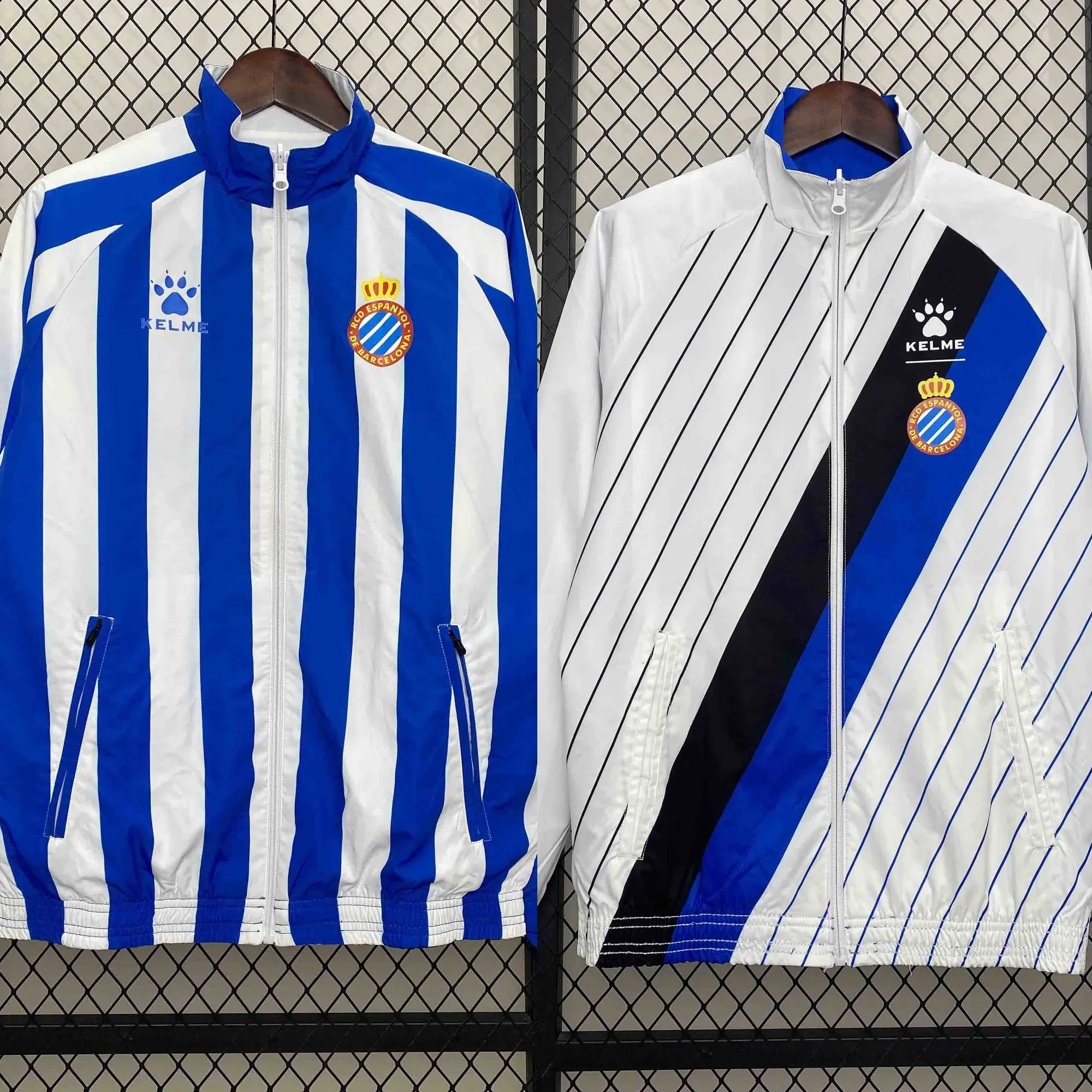 24-25 RCD Espanyol Trench Coat Reversible Windbreaker Double-Sides Jacket AAAAJersey Supplier Y 8