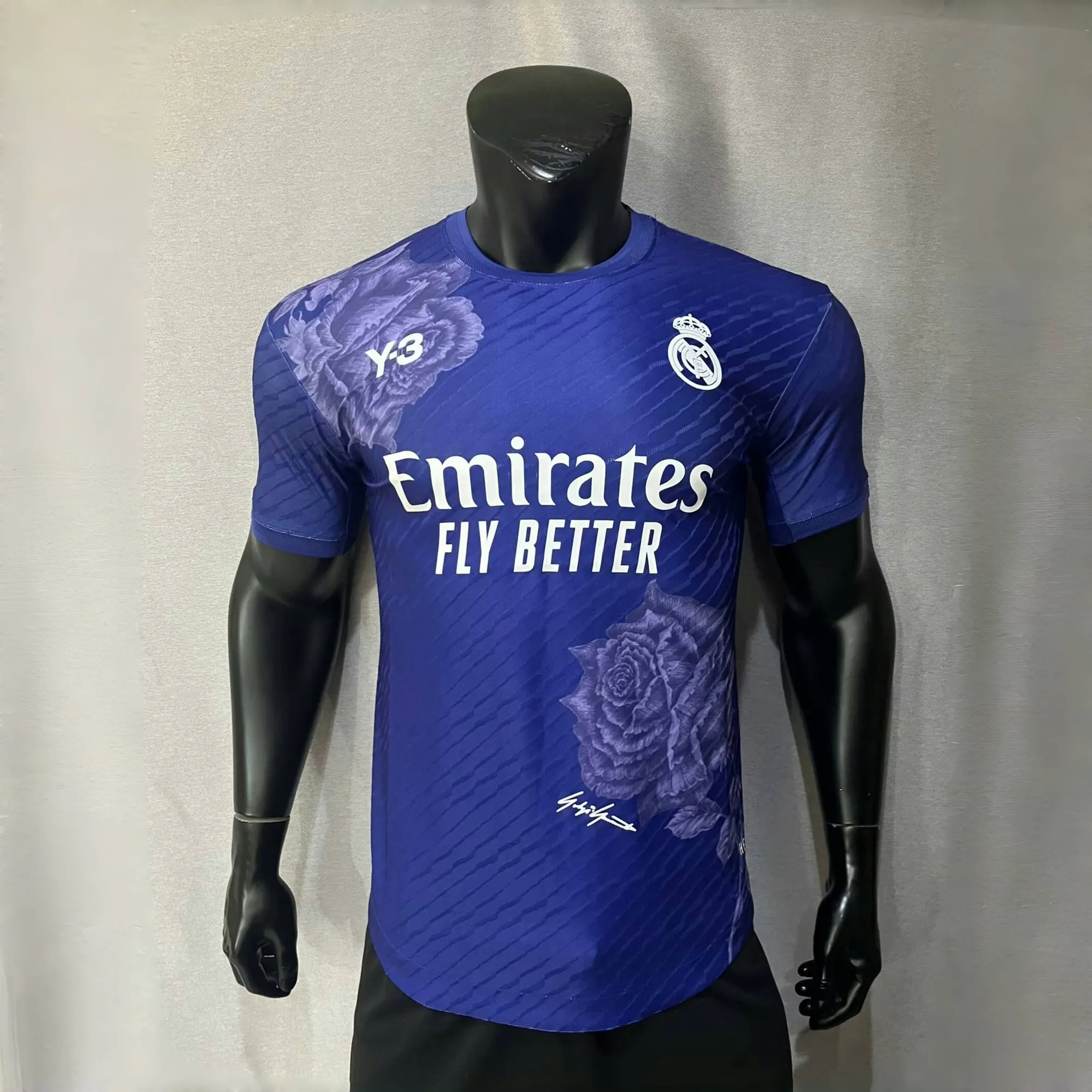 23-24 Real Madrid Y3 Blue Kit Player Version Shirt Jersey Supplier Yupoo 3