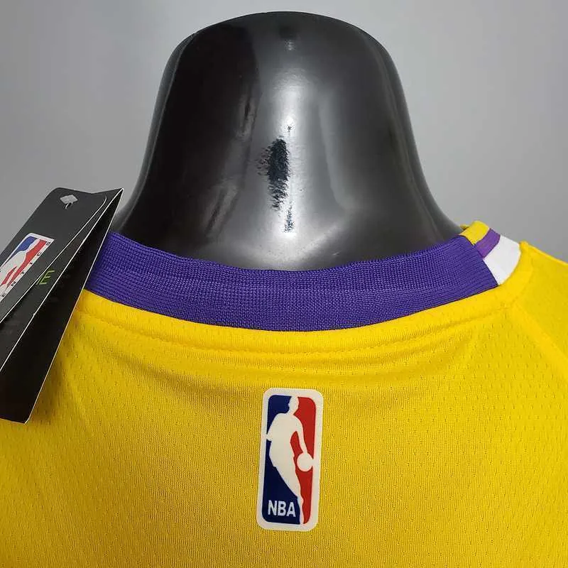 KUZMA #0 Lakers Commemorative Edition Round neck yellow 6