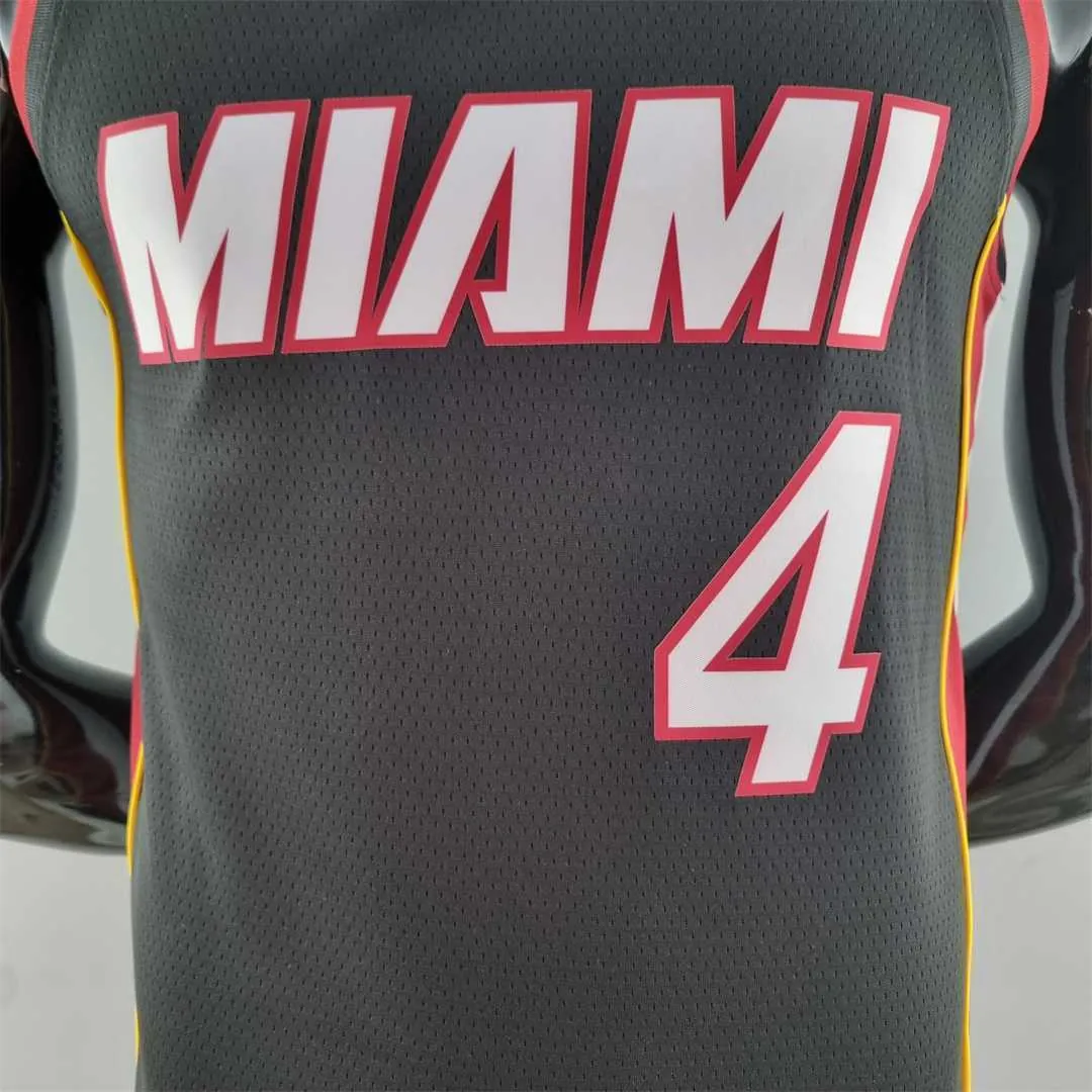 75th Anniversary Miami Heat OLADIPO#4 black NBA Jersey 8