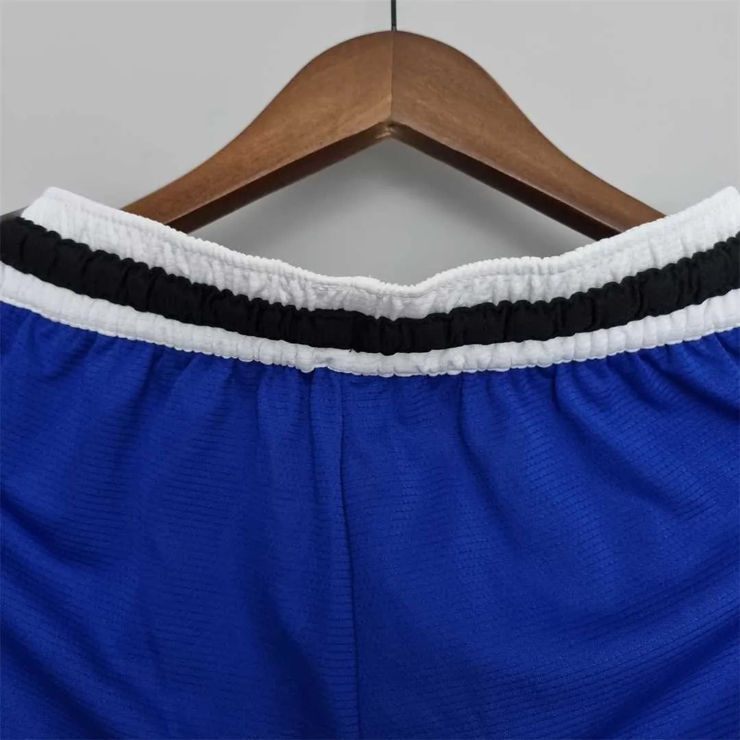 2022 Los Angeles Clippers NBA US Training Shorts Blue Black 2