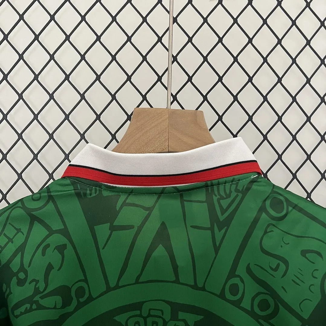 1998 Mexico Home Kids Retro Kits World Cup Shirt Soccer Jerseys Yupoo 7
