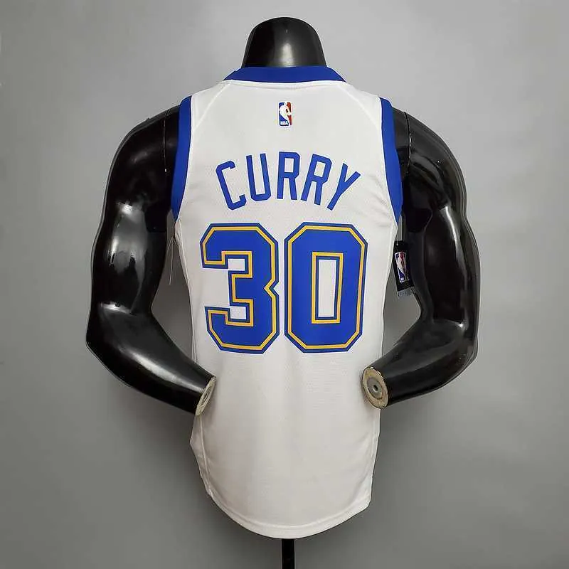 Retro version CURRY#30 Golden State Warriors white 2