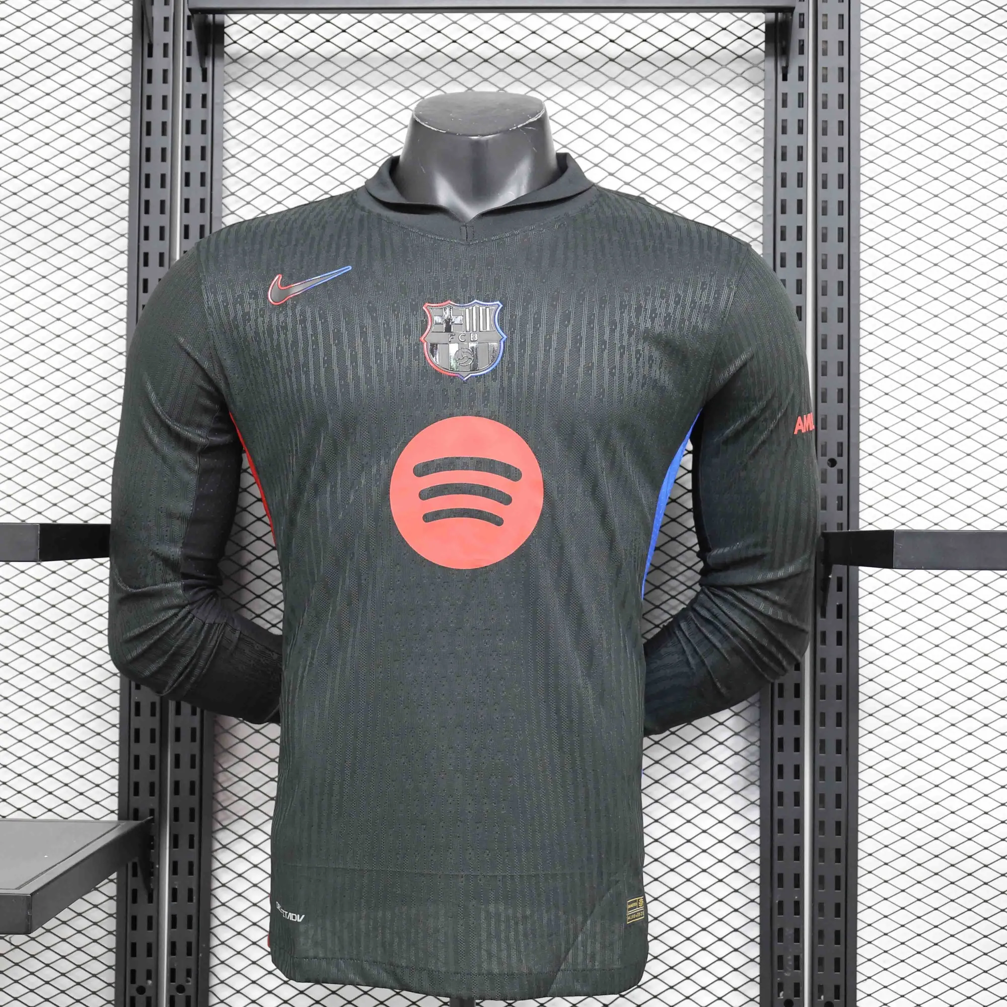 24-25 Barcelona Away Long Sleeve Kit Player Version Shirt Soccer AAAAJersey Yupoo 3