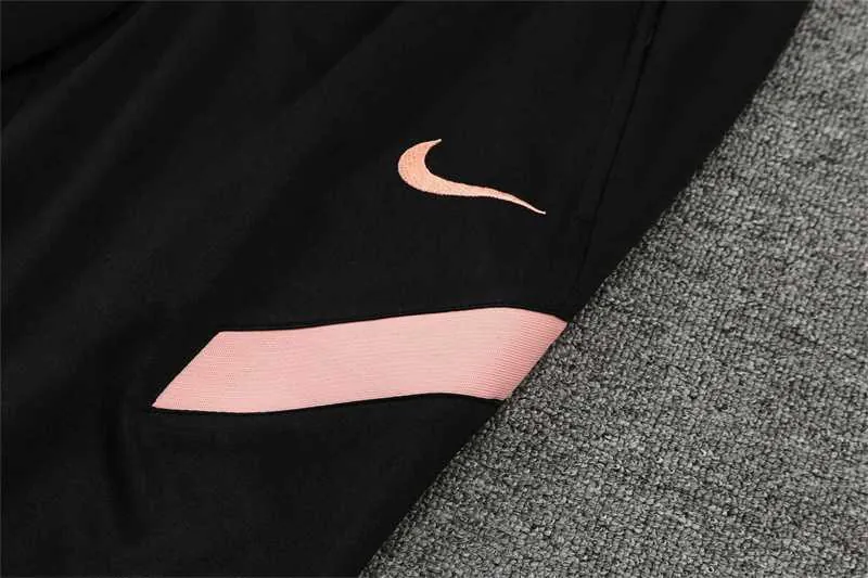 Polo PSG black pink-sleeves 4
