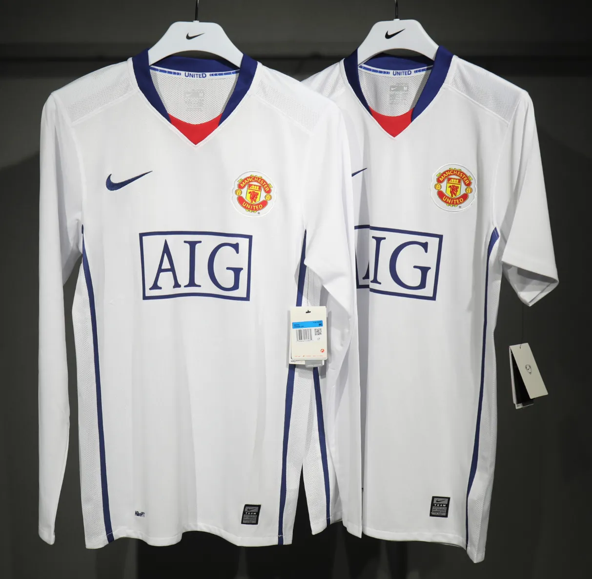 08-09 Manchester United Away Retro Kit Vintage Player Version Best Shirt AAAAJersey Dropship Yu 7