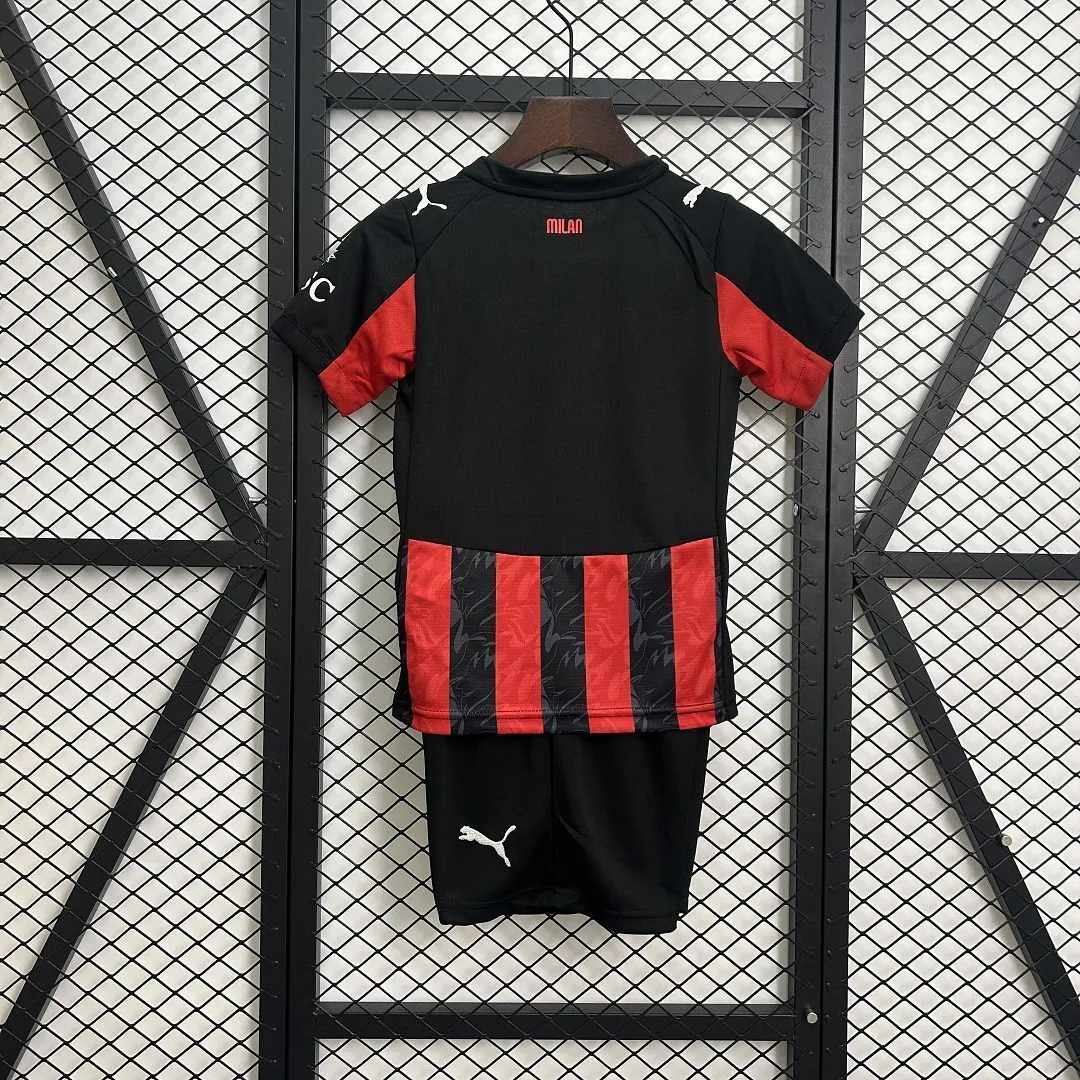 25-26 AC Milan Home Kid Kits Youth Apparels AAAAJersey Supply Yupoo 3