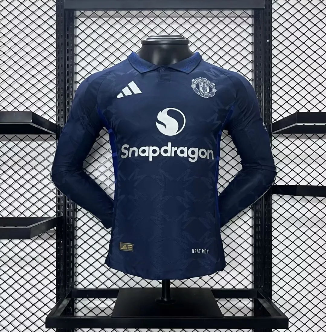 24-25 Manchester United Away Long Sleeve Player Version Shirt Sport AAAAJersey Yupoo 3