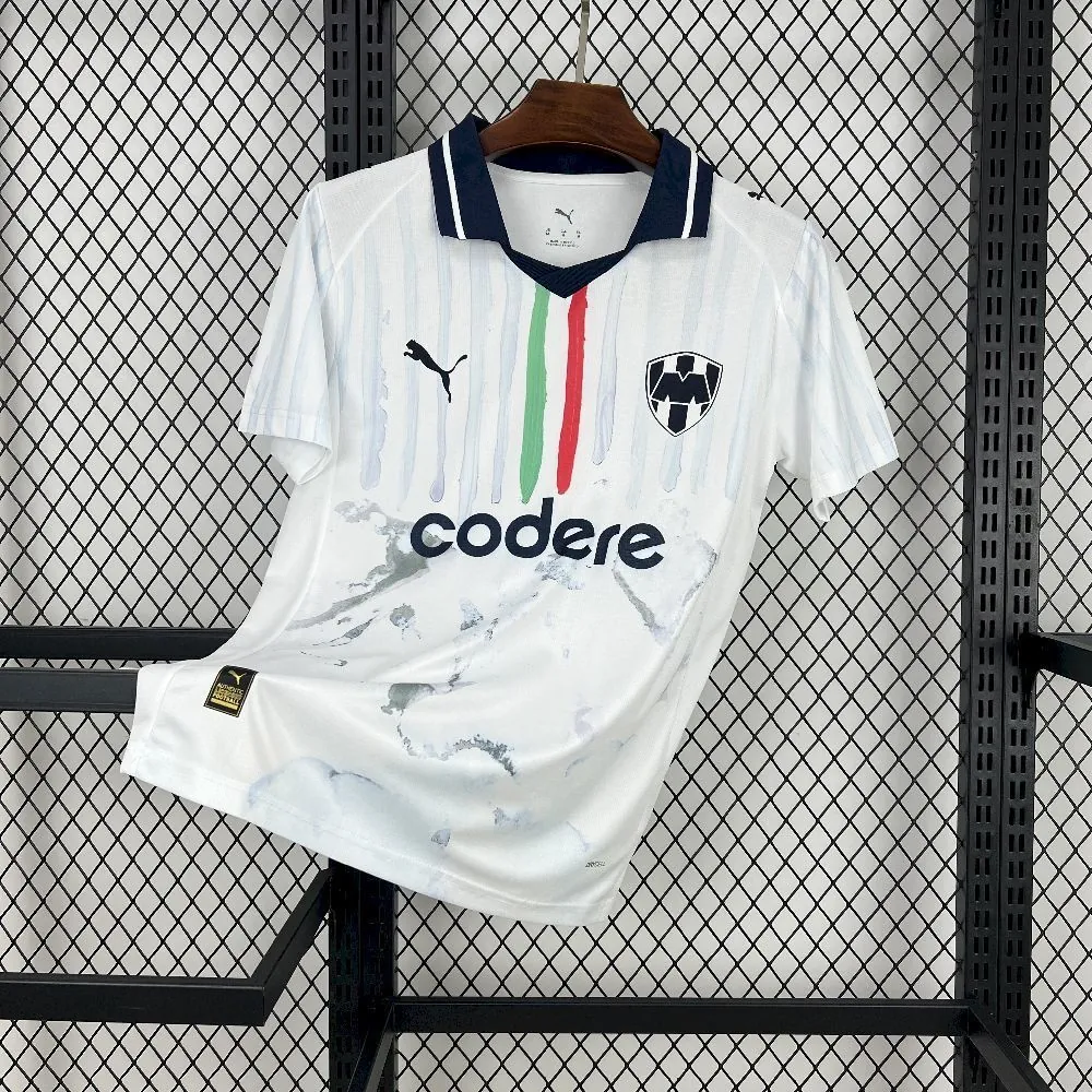 25-26 Monterrey x KidSuper White Special Edition Kit Soccer T-Shirt AAAAJersey Supply Yupoo 8