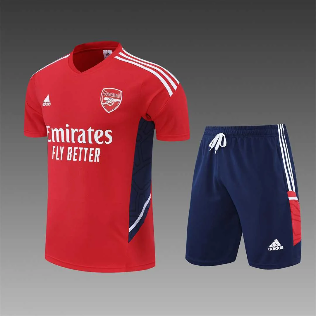 22-23 Arsenal Training Suit Short Sleeve Kit Red 21