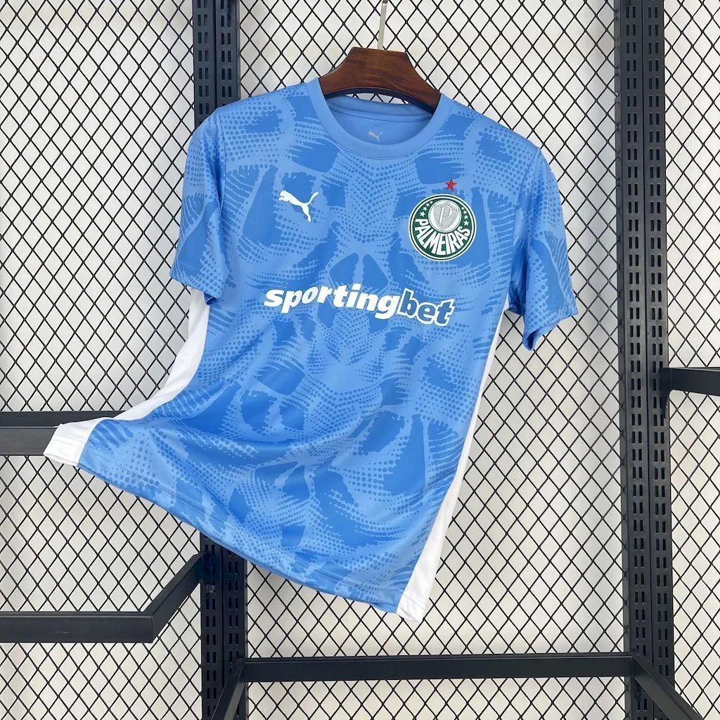 25-26 Palmeiras Blue Goalkeeper Kit Soccer T-Shirt AAAAJersey Yupoo 5