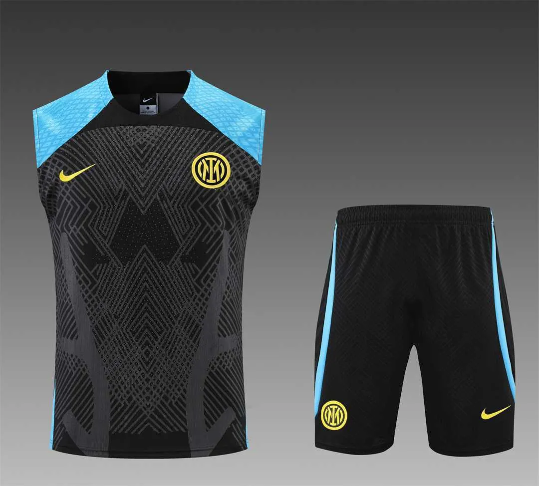 22-23 Inter Milan vest training suit kit Black 14