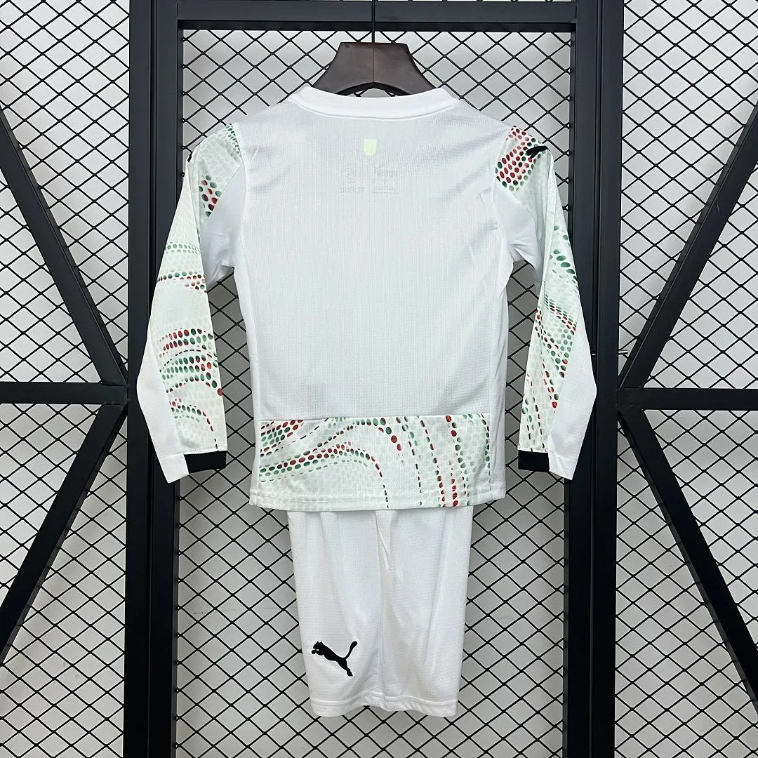 2025 Portugal Away Kid Kits Long Sleeve Youth Apparels AAAAJersey Dropship Yupoo 2