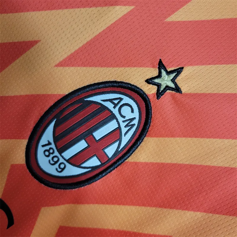 23-24 AC Milan Goalkeeper Orange Size S-XXL Soccer Jersey 9
