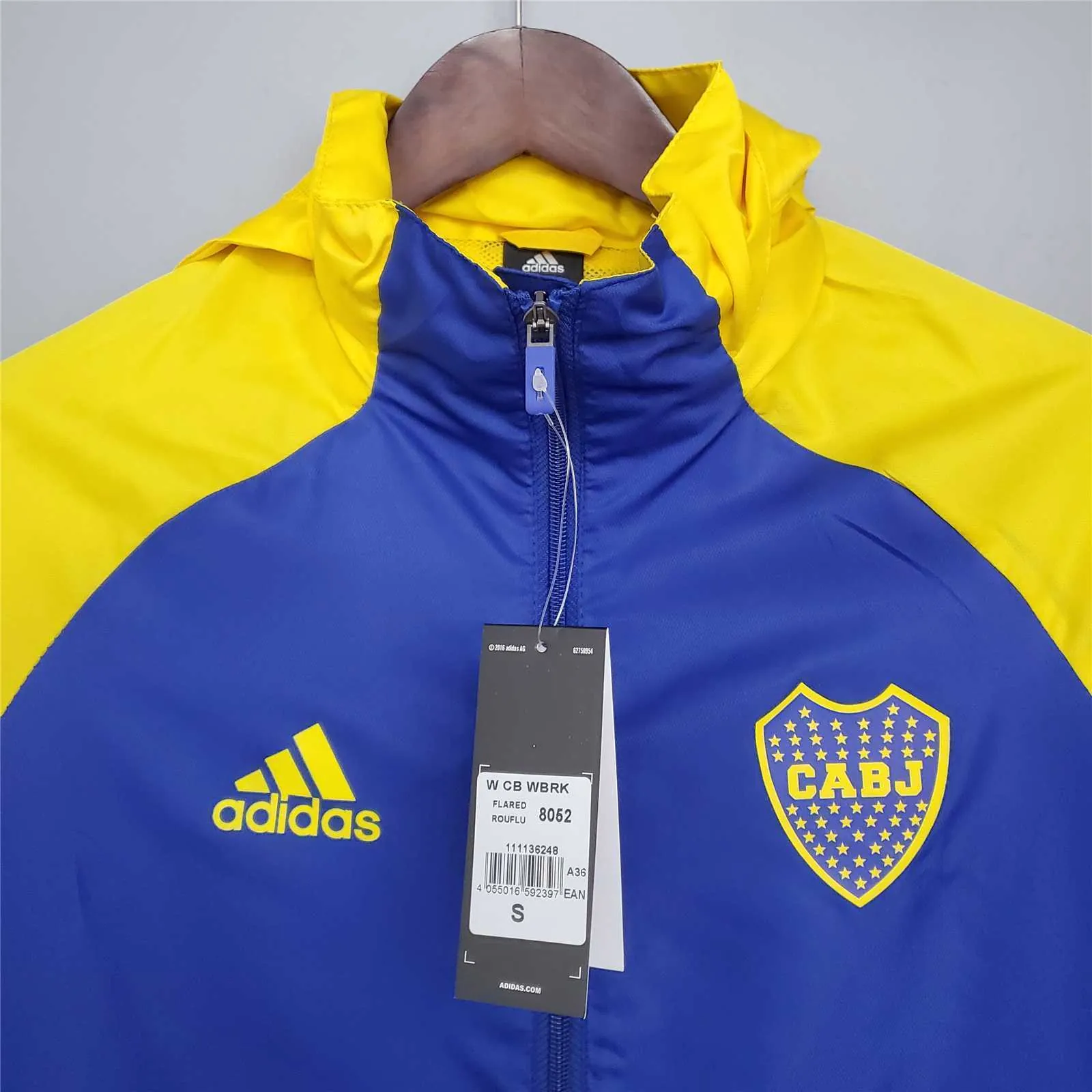 20-21 Boca Juniors Blue and Yellow Windbreaker 2