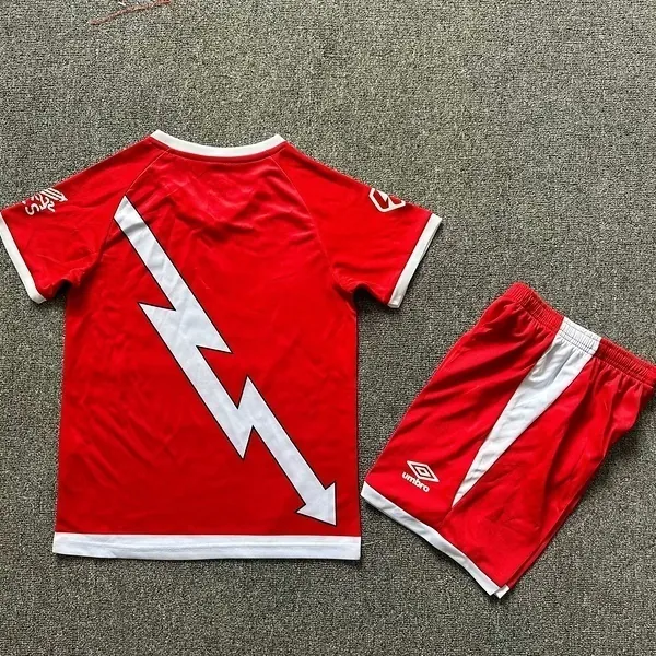 24-25 Rayo Vallecano Away Kid Kits Youth Apparels Soccer AAAAJersey Yupoo 1