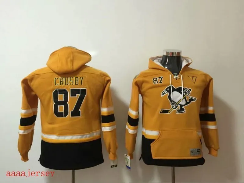 Pittsburgh Penguins kids hoodie ice hockey jersey SM-LXL 匹兹堡企鹅队童装帽衫冰球服 2