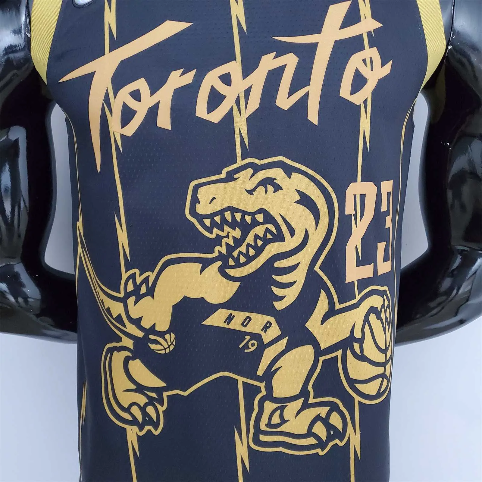 2022 Toronto Raptors VANVLEET#23 City Edition Black NBA Jersey 3