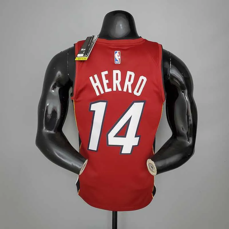 New Miami Heat Jordan HERRO#14 Burgundy 7