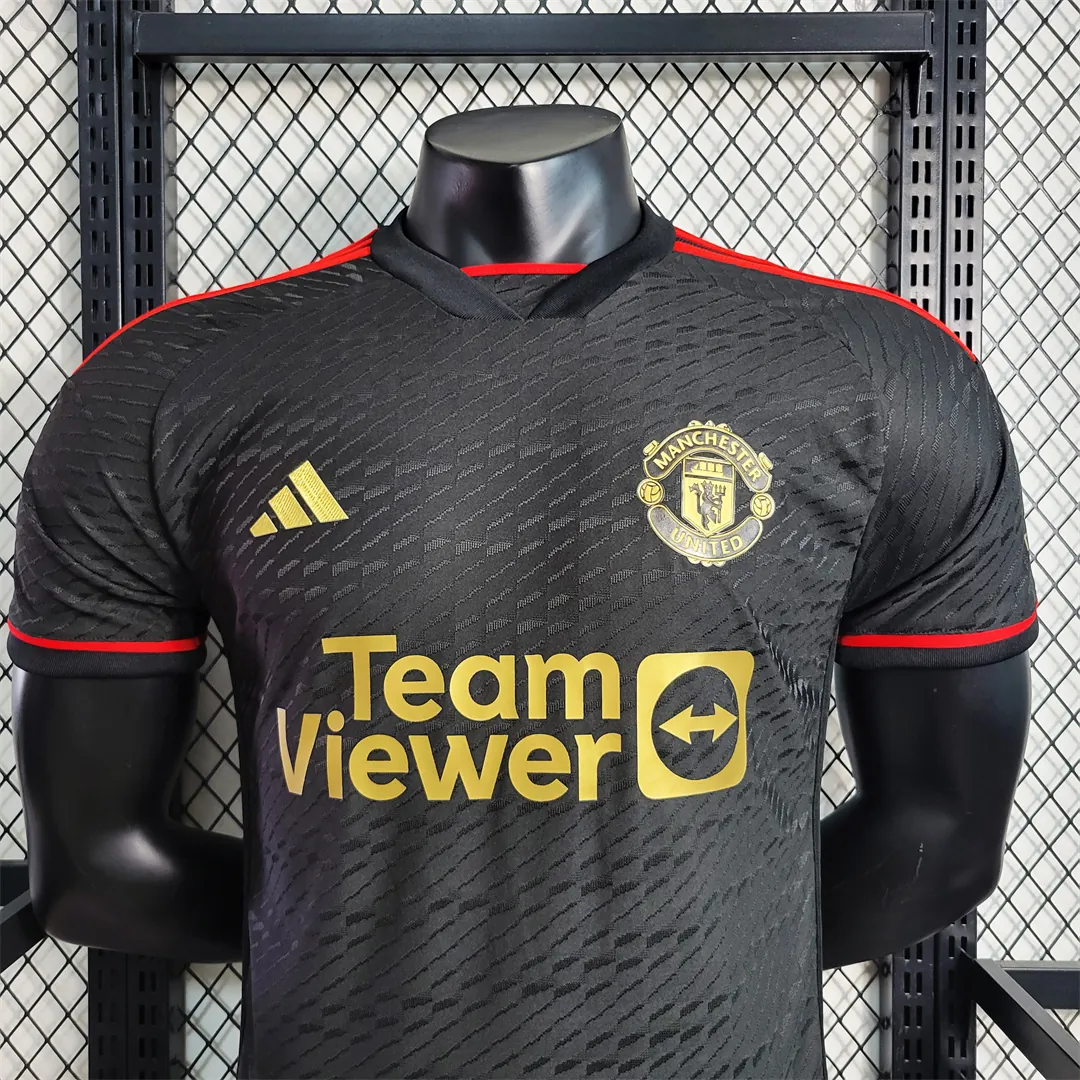 23-24 Manchester United Black Special Edition Player Version Size S-XXL 8