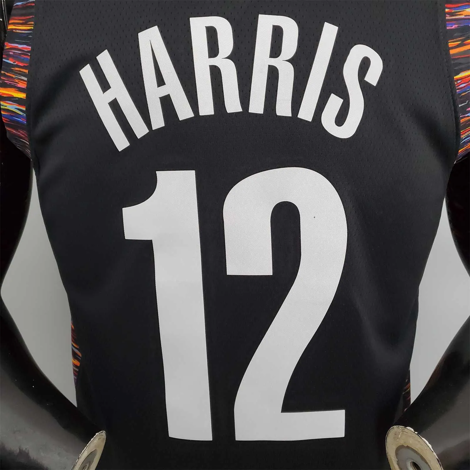 harris#12 Brooklyn Nets City version black 3