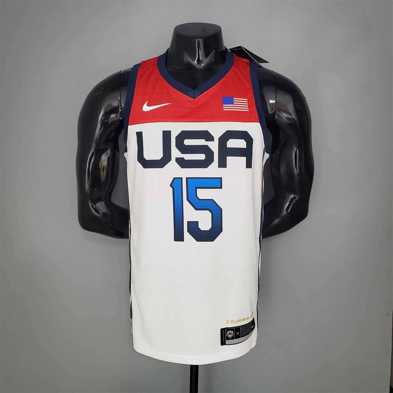 2021 Olympics BOOKER#15 USA Team USA White Red 8