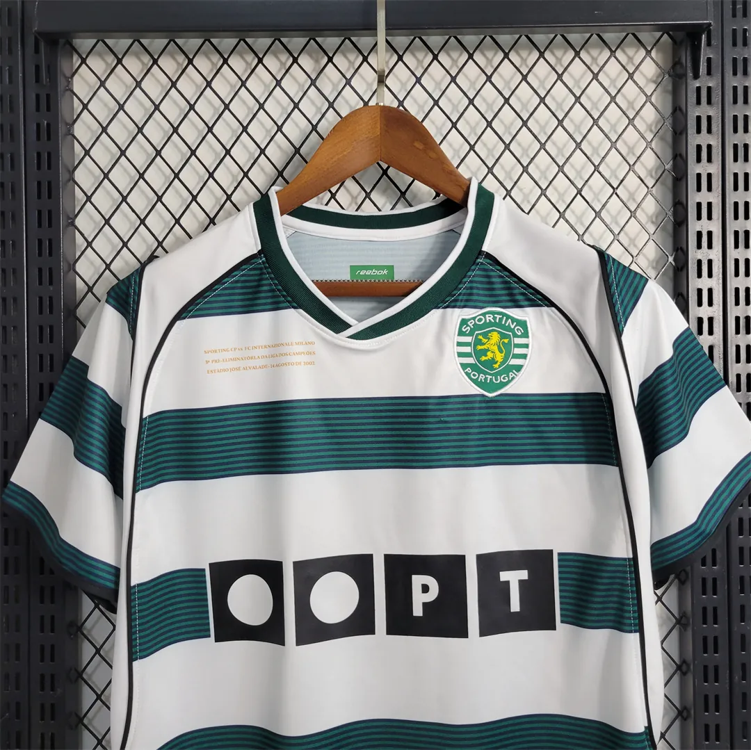 01-03 Sporting Lisbon Home Retro Commemorative Edition Shirt Football Jerseys Yupoo 2