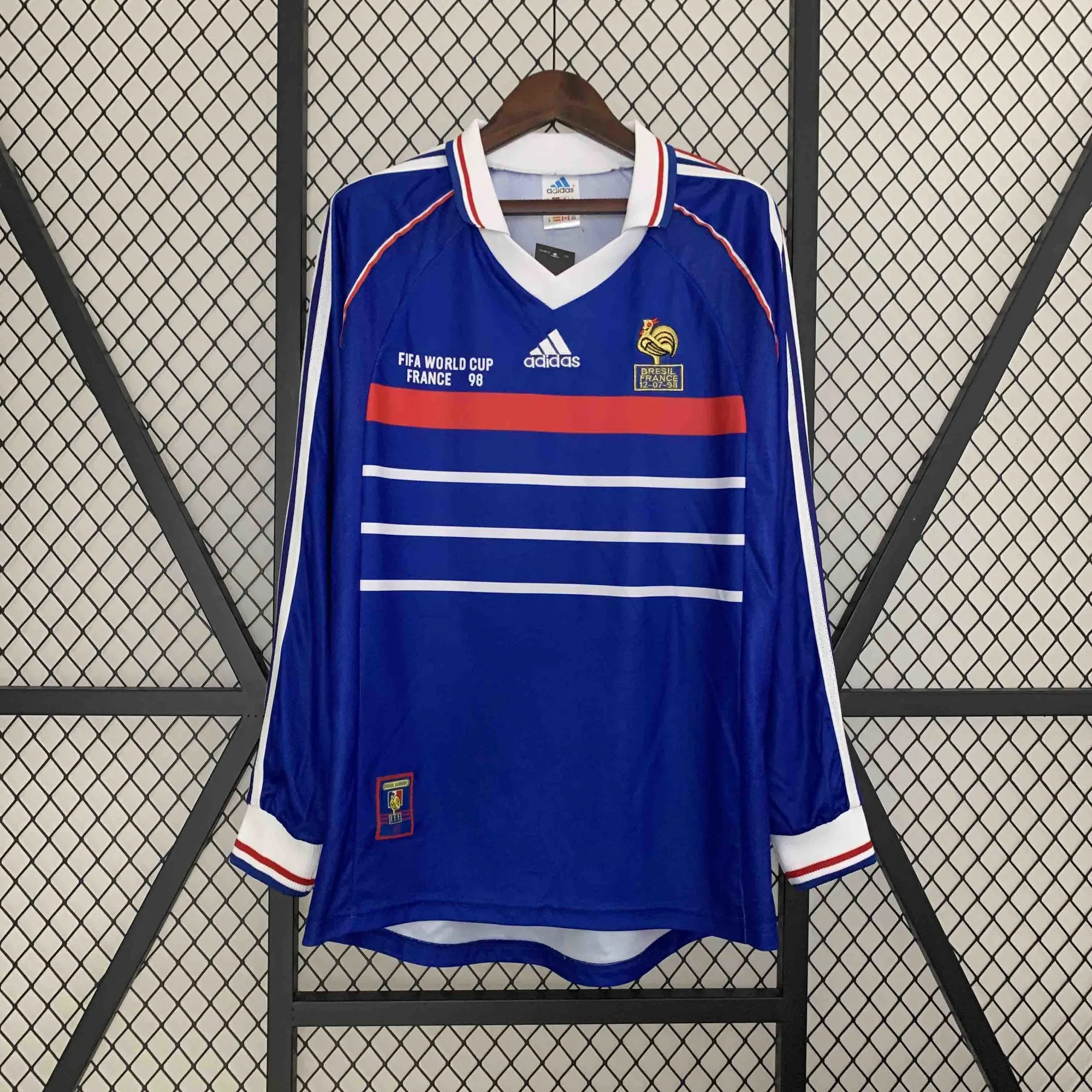 1998 Retro Long sleeve France Home S-XXL 7