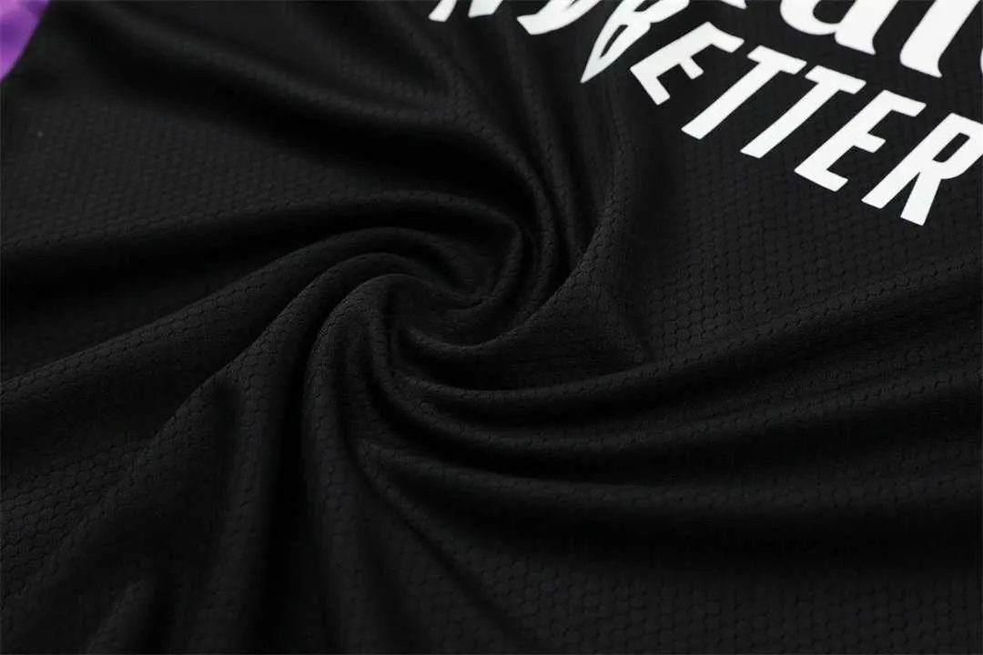 22-23 Real Madrid vest training suit kit black 16