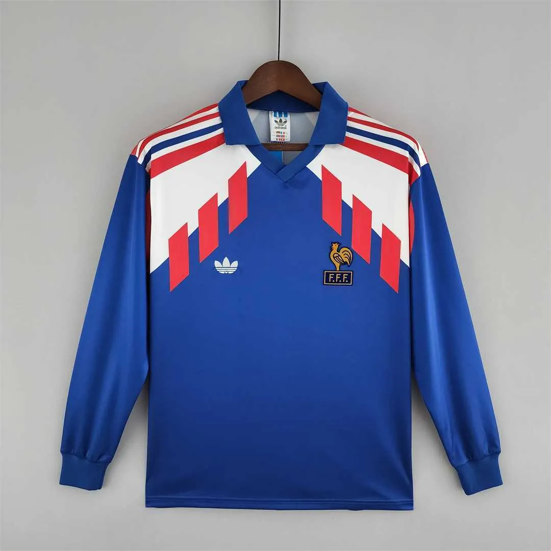 88-90 France home long sleeve 8