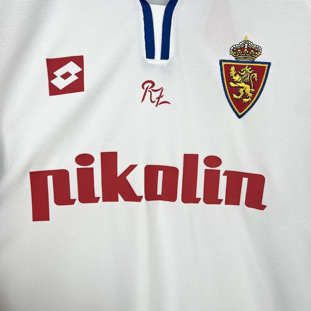 04-05 Zaragoza Home Retro Kit Vintage Shirt AAAAJersey Yupoo 4