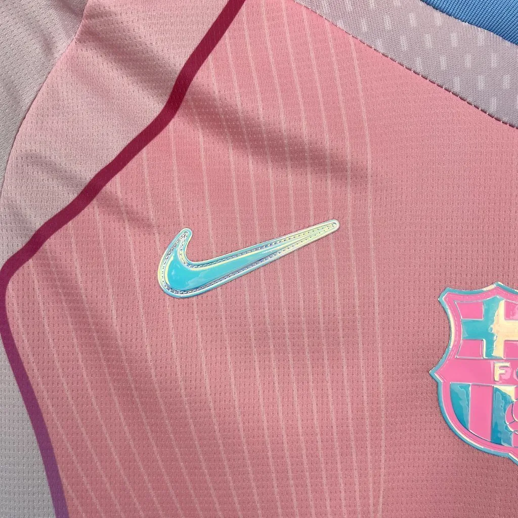25-26 Barcelona Pink Special Edition(With CL Patch) Shirt Soccer Uniform AAAAJersey Yupoo 1