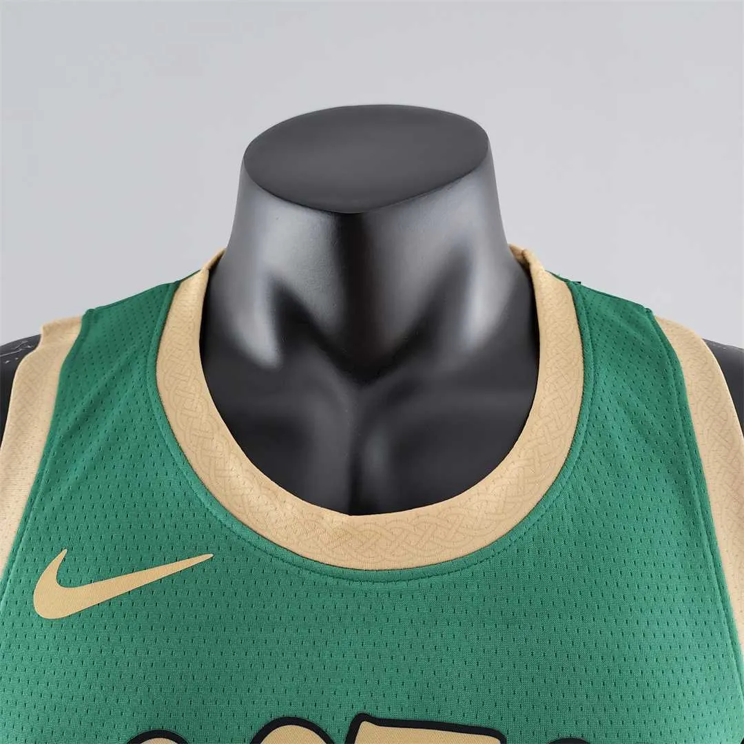 2020 BROWN#7 Boston Celtics City Edition Green NBA Jersey 4